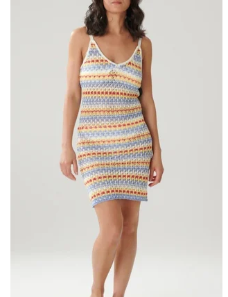 ( WHOLESALE) Womens Stripe short dress N1002F