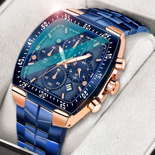 Chronograph Sport Square Top Luxury Quartz Watch