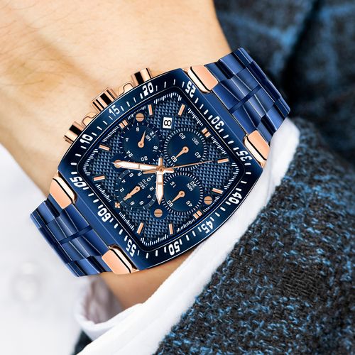 Chronograph Sport Square Top Luxury Quartz Watch