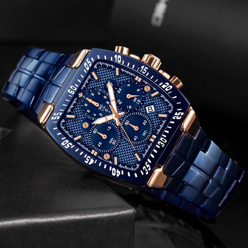 Chronograph Sport Square Top Luxury Quartz Watch