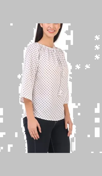 (wholesale 30 pieces)Ladies Printed Off Shoulder Top T1009R