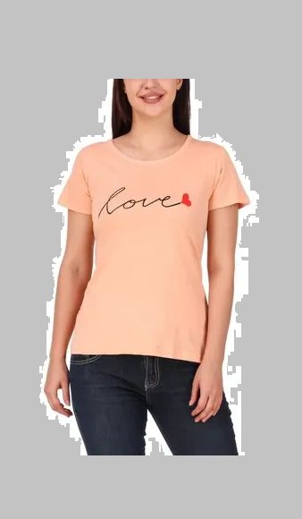 (WHOLESALE) Ladies Peach Love Regular Top T1013R