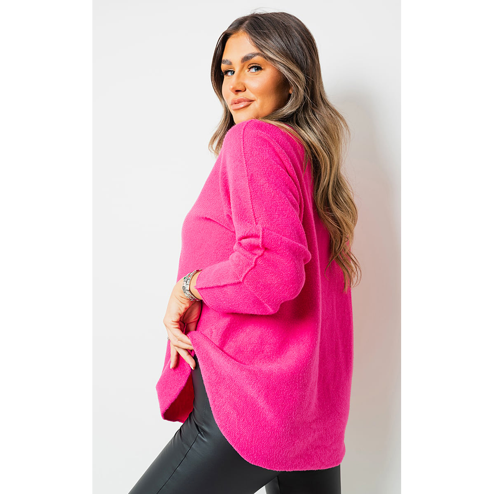 Oversized Long Sleeve Knitted Jumper