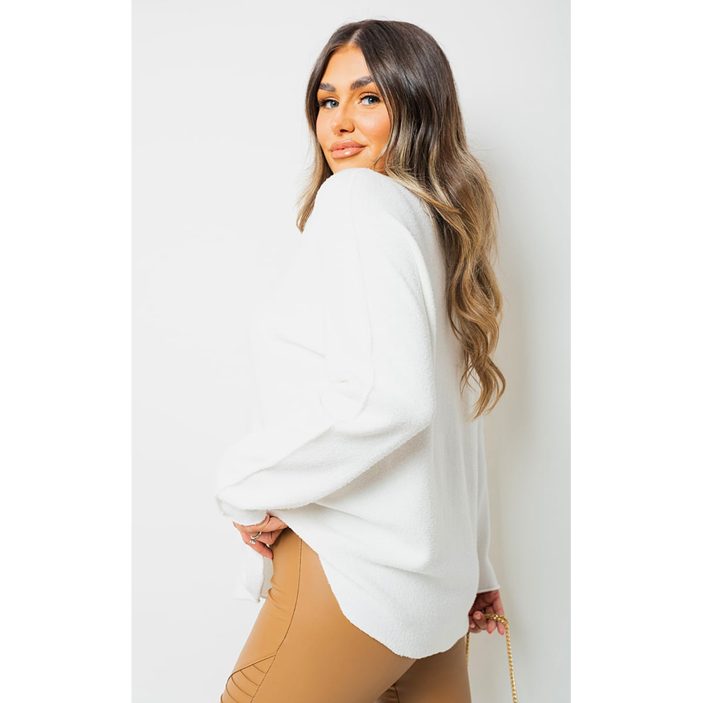 Oversized Long Sleeve Knitted Jumper