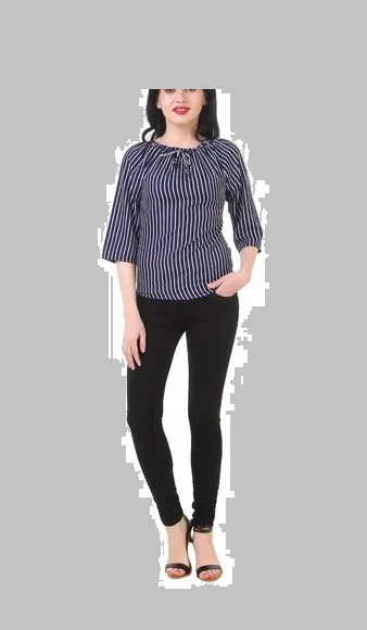 (wholesale 30 pieces)Ladies Printed Off Shoulder Top T1007R