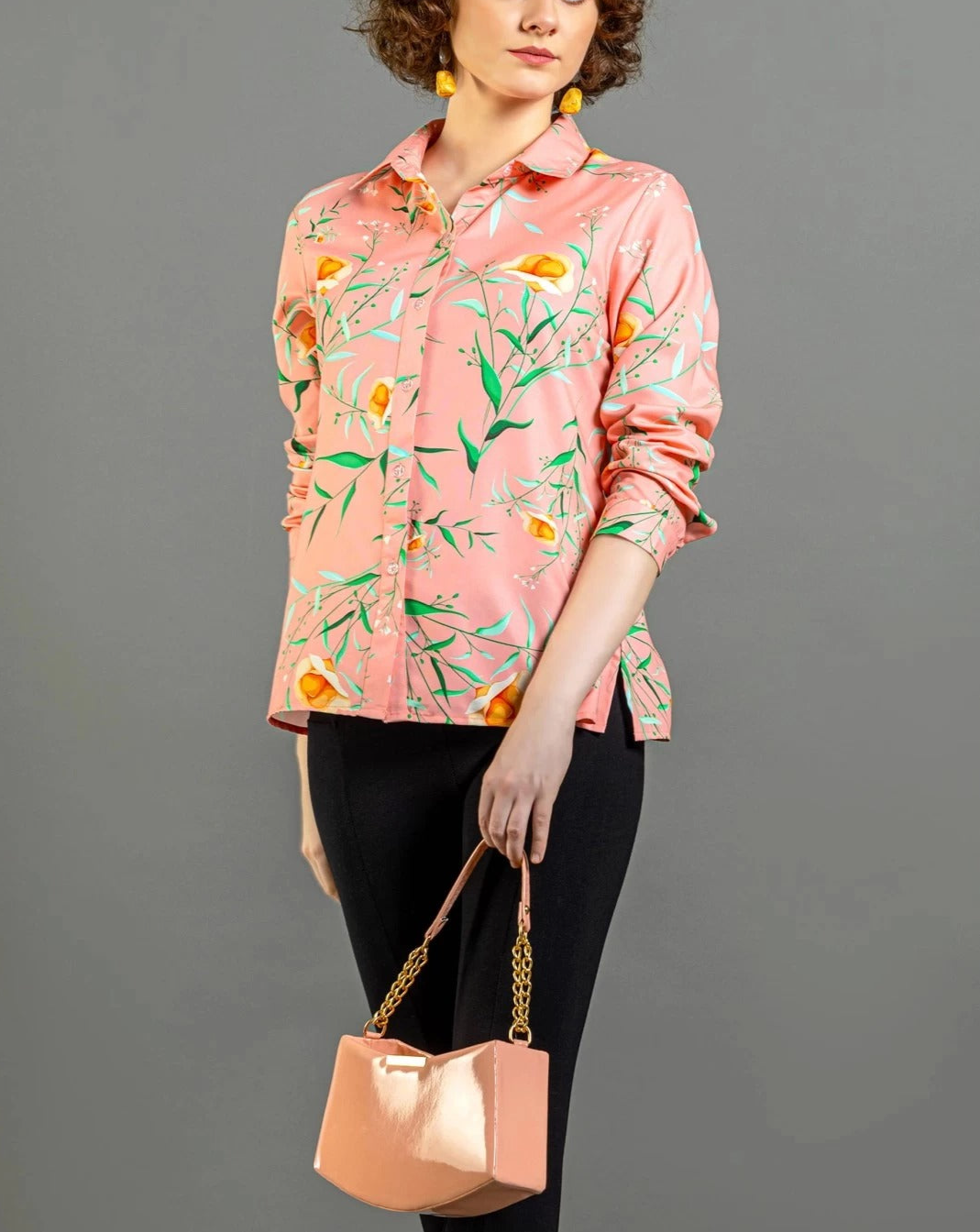 (WHOLESALE) Women's printed shirt B1009R