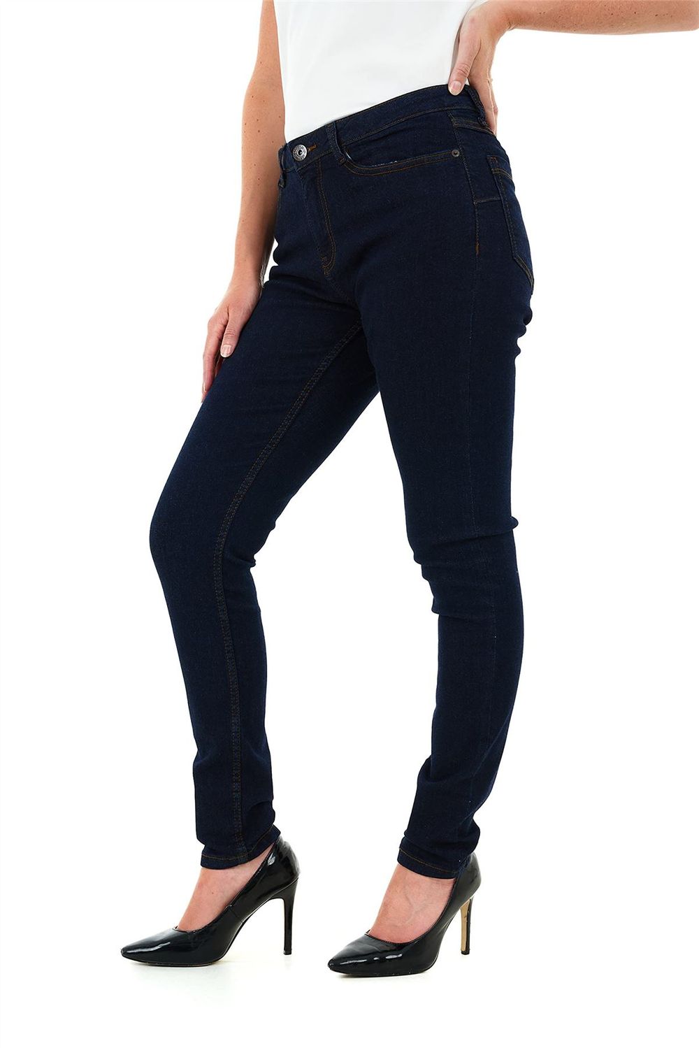 Ladies 5 Pocket Skinny Jean INDIGO 16